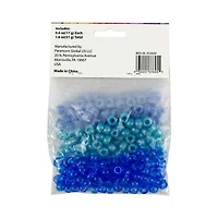 Make Shoppe Pony Beads, Blue, 1.8oz