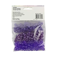 Make Shoppe Pony Beads, Purple 1.8oz
