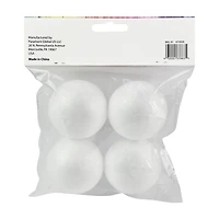 Make Shoppe Poly Foam Ball 2.3In, 4 Count