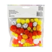 Make Shoppe Pom Pom, White Mixed, Soft Pluffy Yarn