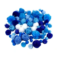 Make Shoppe Pom Pom, White Mixed, Soft Pluffy Yarn