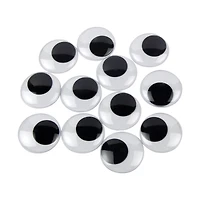 Make Shoppe Wiggle Eyes Self-Adhesive, Black On White, 1.5Inch, 12 Count