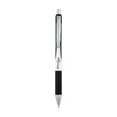 Zebra Pen Z-Grip Flight Retractable Ballpoint Pen, 1.2mm, Black Ink
