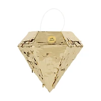 Mini Foil Gold Diamond Pinata, 6.5inch