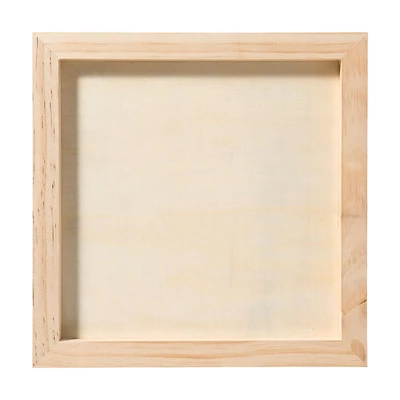 Plaid Unpainted Wood Canvas Panel, 10" x 10"