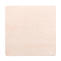 Plaid Unpainted Wood Square Coasters Set, 4 Pieces