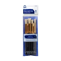 FolkArt Short Handle Stencil Paint Brush Set, 8 Pieces