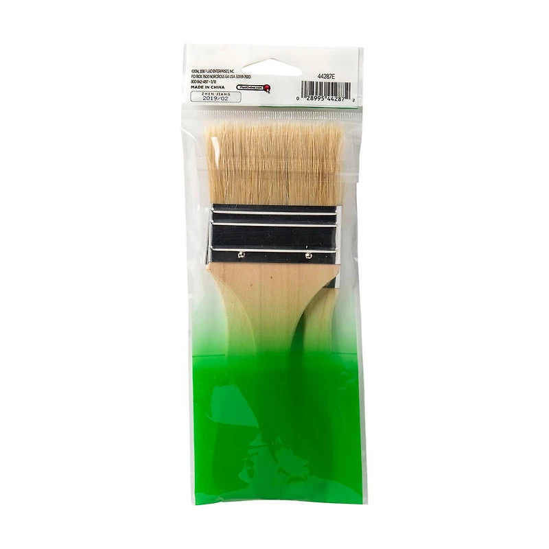 Plaid Natural Bristle Chip Paint Brush Set, 3 Pieces