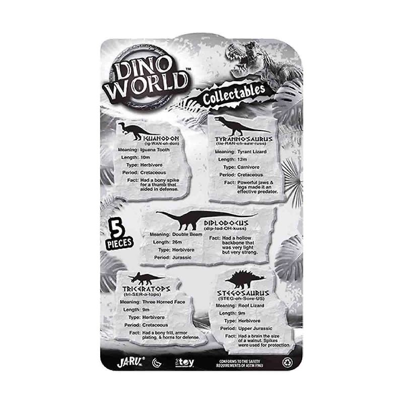 Dino World Collectibles Variety Pack, 5 Piece