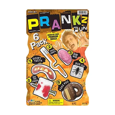 Prankz Fun Trick Toys, Pack of 6
