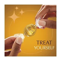 Lindt LINDOR Caramel Milk Chocolate Candy Truffles, Chocolates with Smooth, Melting Truffle Center, 5.1 oz. Bag