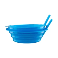 Plastic Sip a Bowl with Straw, Pack of 2