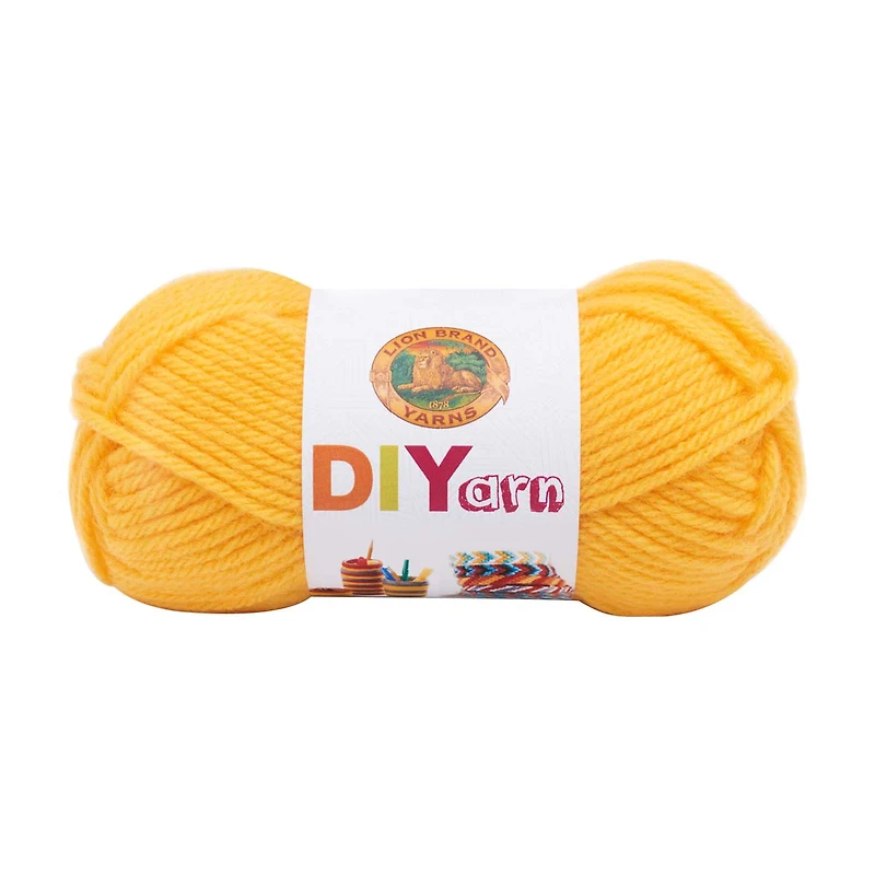 Lion Brand Yarn- DIYarn Yellow 205-157F