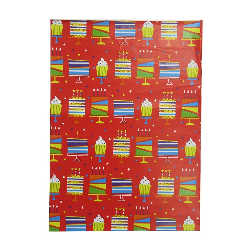 321 Party! Gift Wrapping Paper Roll for Birthday, Assorted