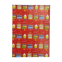 321 Party! Gift Wrapping Paper Roll for Birthday, Assorted