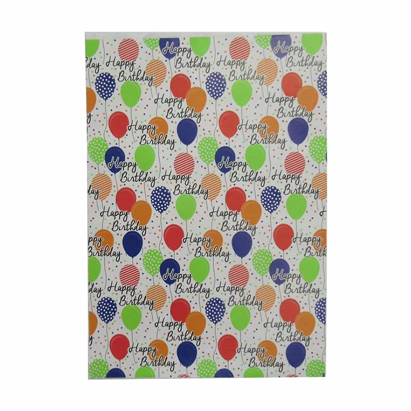 321 Party! Gift Wrapping Paper Roll for Birthday, Assorted