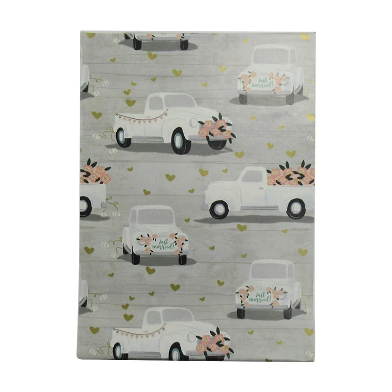 321 Party! Metallic Gift Wrapping Paper Roll, Assorted