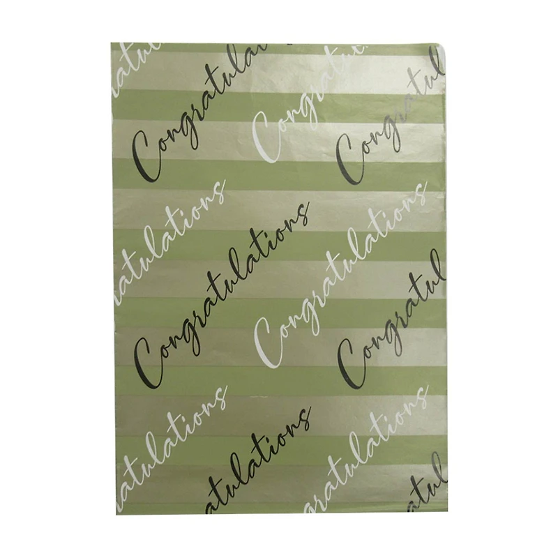 321 Party! Metallic Gift Wrapping Paper Roll, Assorted