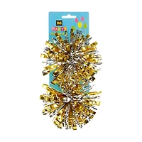 321 Party! Pom Pom Bow Tinsel Assorted, 2 Count