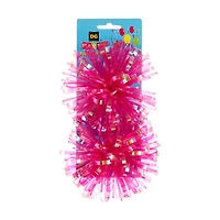 321 Party! Pom Pom Bow Tinsel Assorted, 2 Count