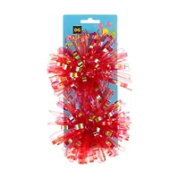 321 Party! Pom Pom Bow Tinsel Assorted, 2 Count