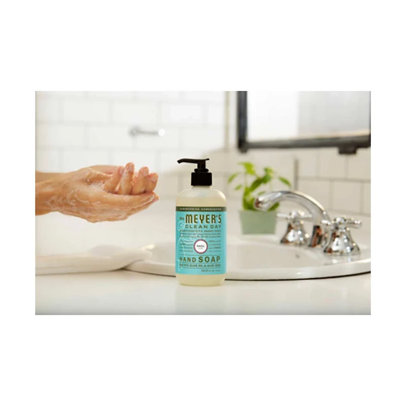Mrs. Meyer's Clean Day Liquid Hand Soap, Basil, 12.5oz.