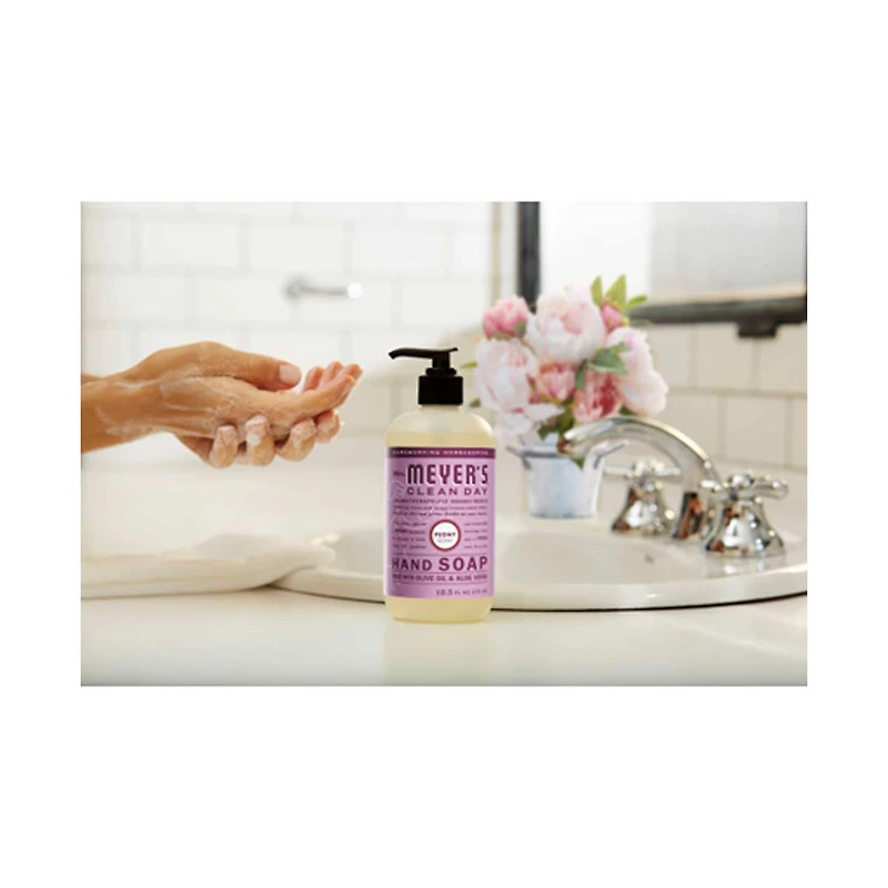 Mrs. Meyer's Clean Day Liquid Hand Soap, Peony, 12.5oz.