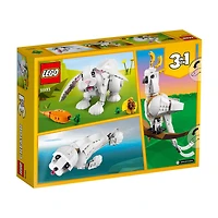 LEGO Creator 3 in 1 White Rabbit Building Toy Set, 31133, 258 pcs