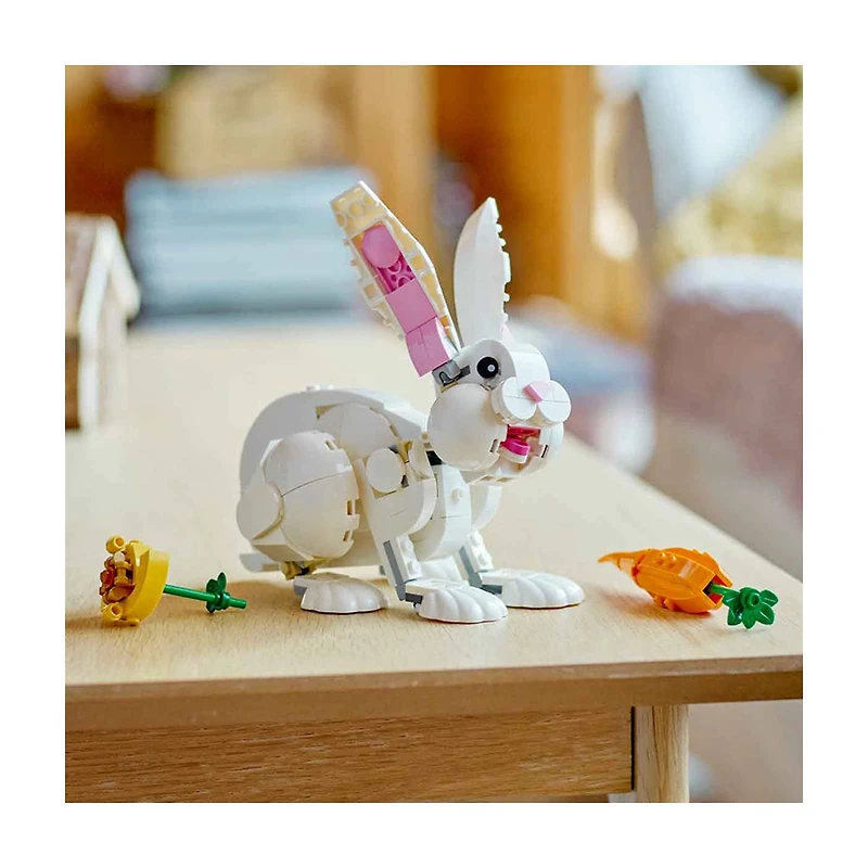 LEGO Creator 3 in 1 White Rabbit Building Toy Set, 31133, 258 pcs