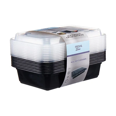 Rectangle Meal Prep Containers, 10 Pack