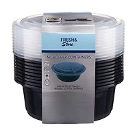 Round Meal Prep Containers, 10 Pack