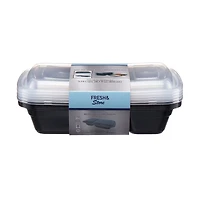 Fresh & Store Rectangle Meal Prep Containers, 5 Pack