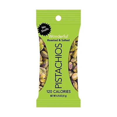 Wonderful Roasted and Salted Pistachios, 0.75 oz Bag