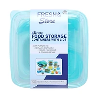 46 Piece Food Storage Set, Blue