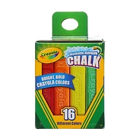 Crayola Washable Sidewalk Chalk for Kids, 16 Count
