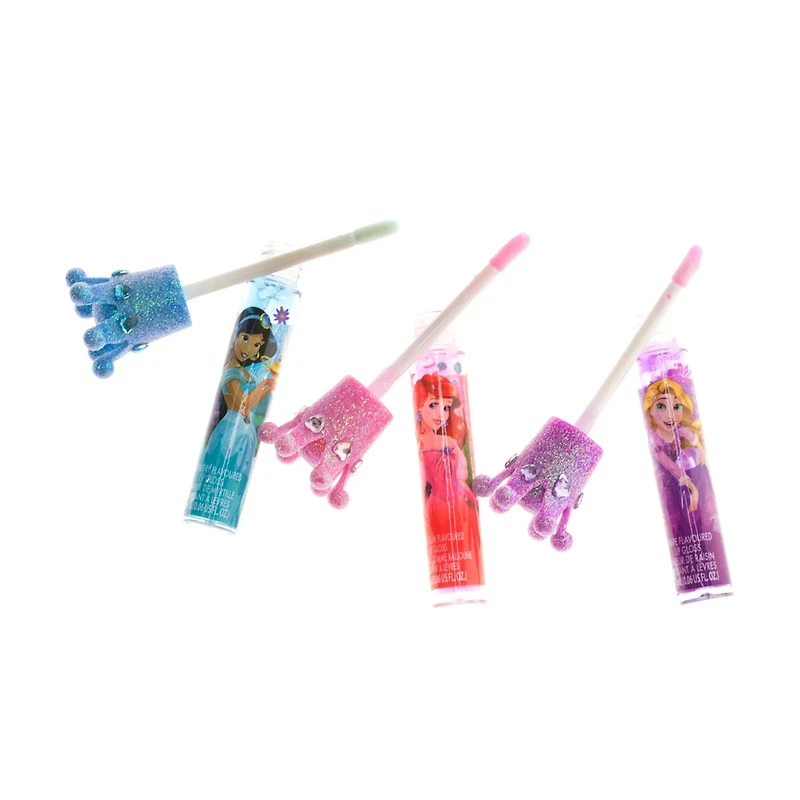 Disney Princess Flavored Lip Gloss, 3 Pack