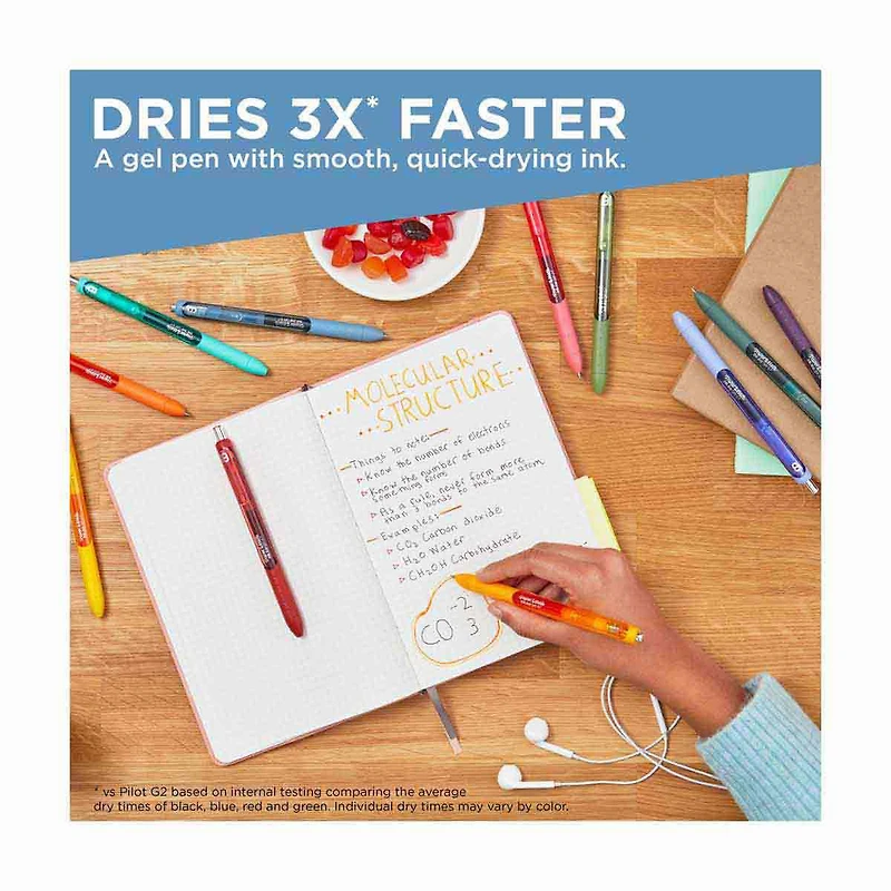 Paper Mate InkJoy Medium Point Gel Pen, Dark Blue