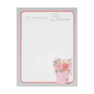 Tear-Off Floral Notepad