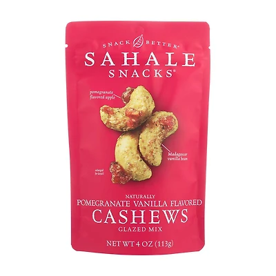 Sahale Snacks Pomegranate Vanilla Flavored Cashews Glazed Nut Mix, 4 oz.