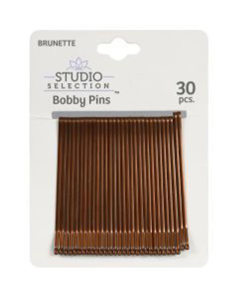 Studio Selection XL Brown Bobby Pins Brown, 30 Count