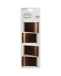 Studio Selection Brown Bobby Pins, 100 Pieces