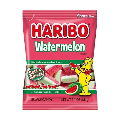 Haribo Watermelon Gummy Candy, 3.1 oz.