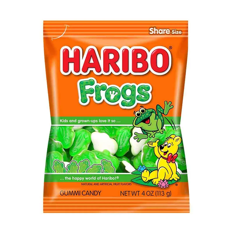 Haribo Frogs Gummy Candy, 4 oz.