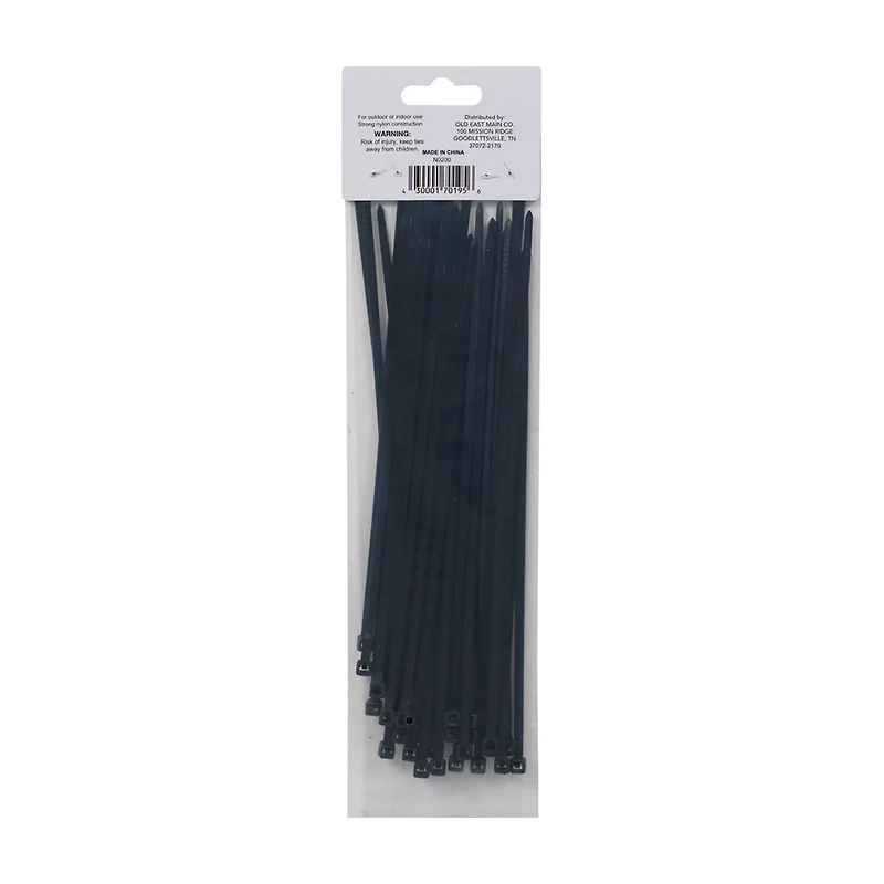 Pro Essentials Natural White Cable Ties, 40 Count