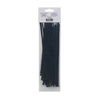 Pro Essentials Natural White Cable Ties, 40 Count