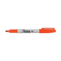 Sharpie Permanent Marker, Fine Point, Orange, 1 Count