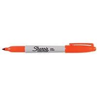 Sharpie Permanent Marker, Fine Point, Orange, 1 Count