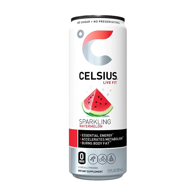 Celsius Sparkling Watermelon Energy Drink, 12 fl. oz.