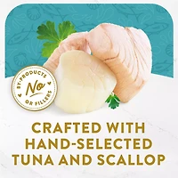 Purina Fancy Feast Appetizers Lickable Grain Free Wet Cat Food Topper Light Meat Tuna Appetizer with Scallop
