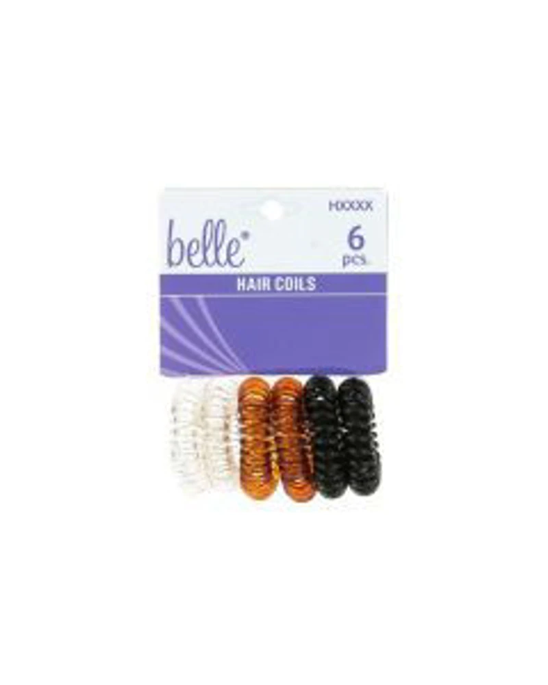 Belle Elastic Spiral Coil, 6 Pieces